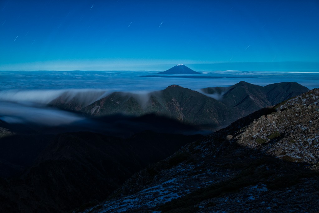 Yuga Kurita Mount Fuji Akaishidake South Alps Japan Moonlight Shadow_9E40345
